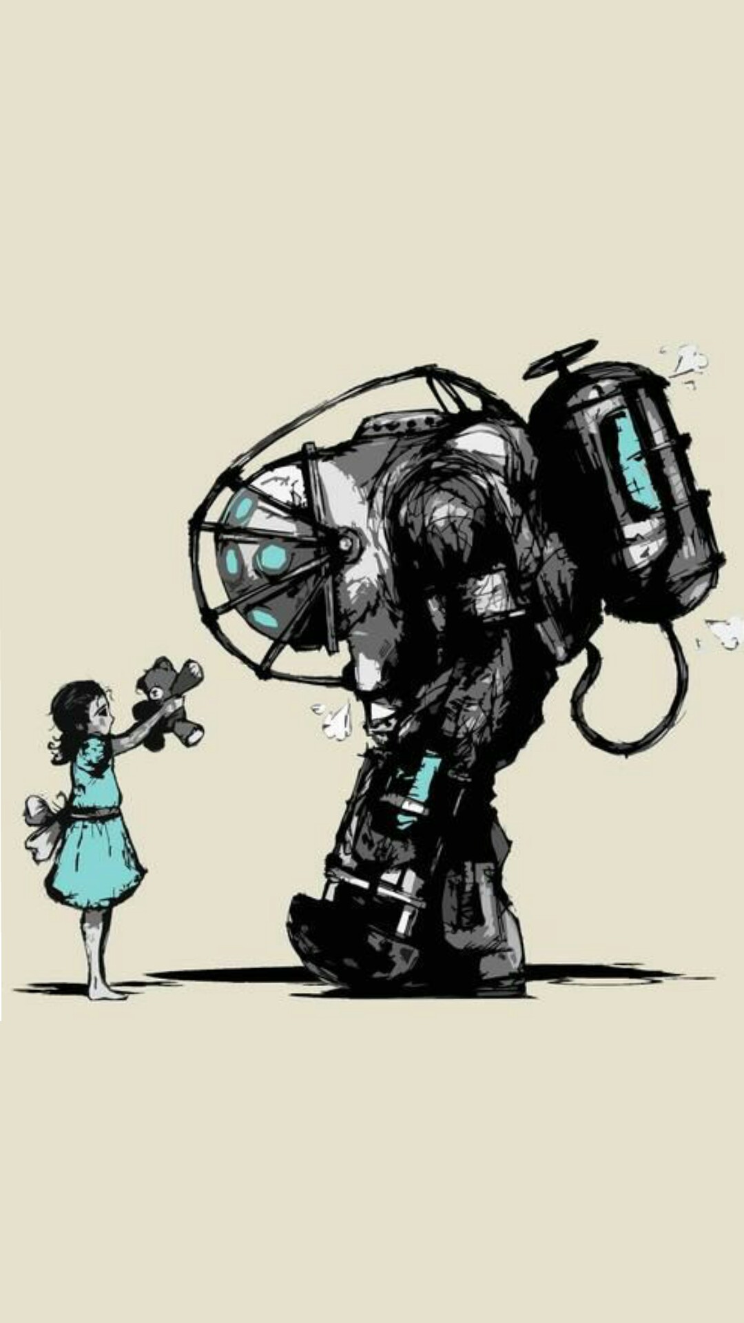 Bioshock Bigdaddy Littlesister Wallpaper Bioshock Bigdaddy Littlesister Wallpaper